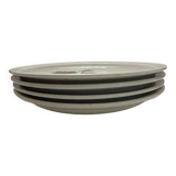 4 assiettes à dessert en gré de Bourgogne