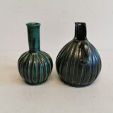 Two  pieces of pottery from Michael Andersen Bornholm - Denmark. Estimated 1960s.
