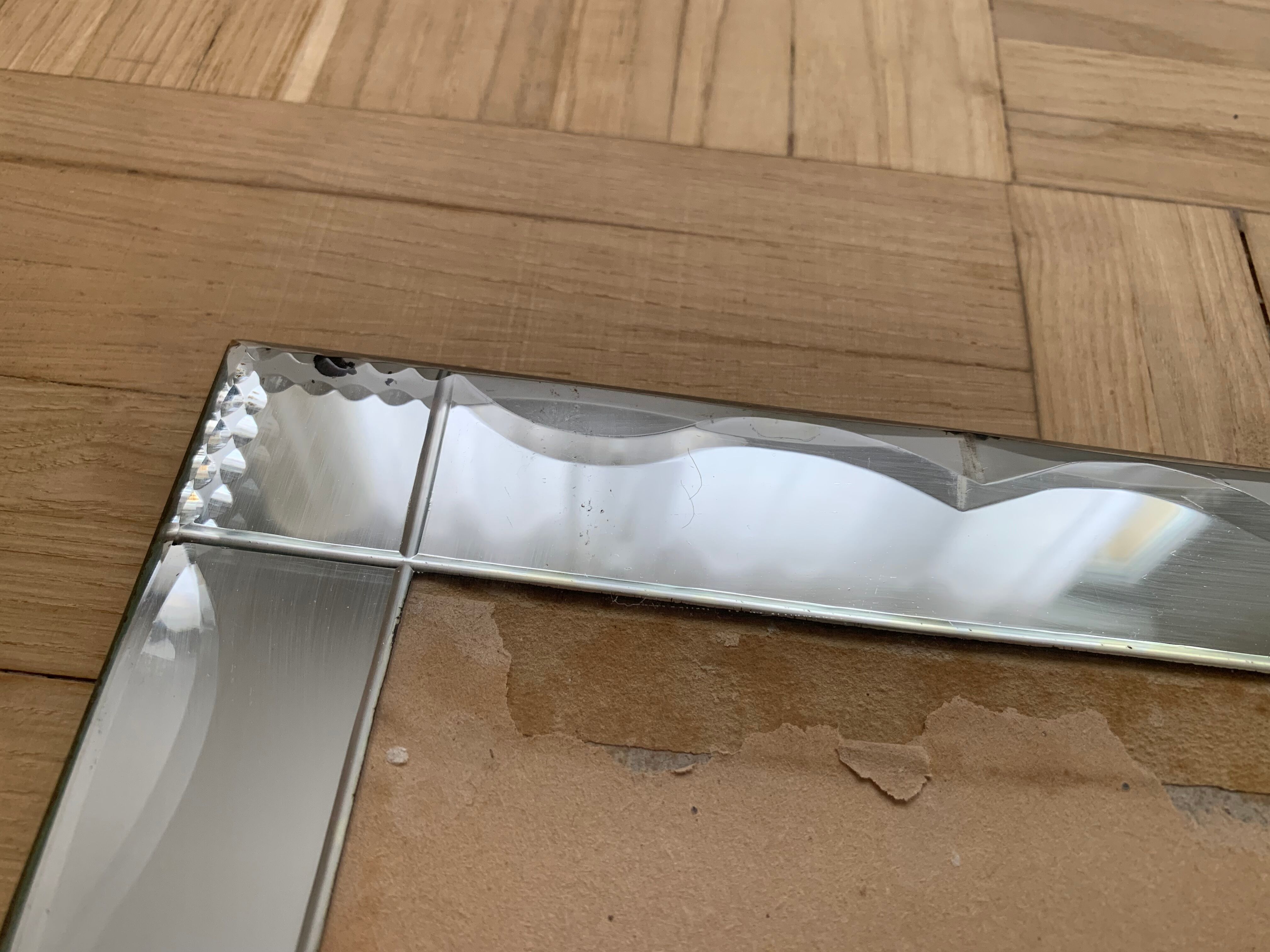 Old beveled mirror frame
