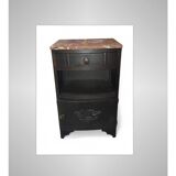 Art Deco bedside table with marble