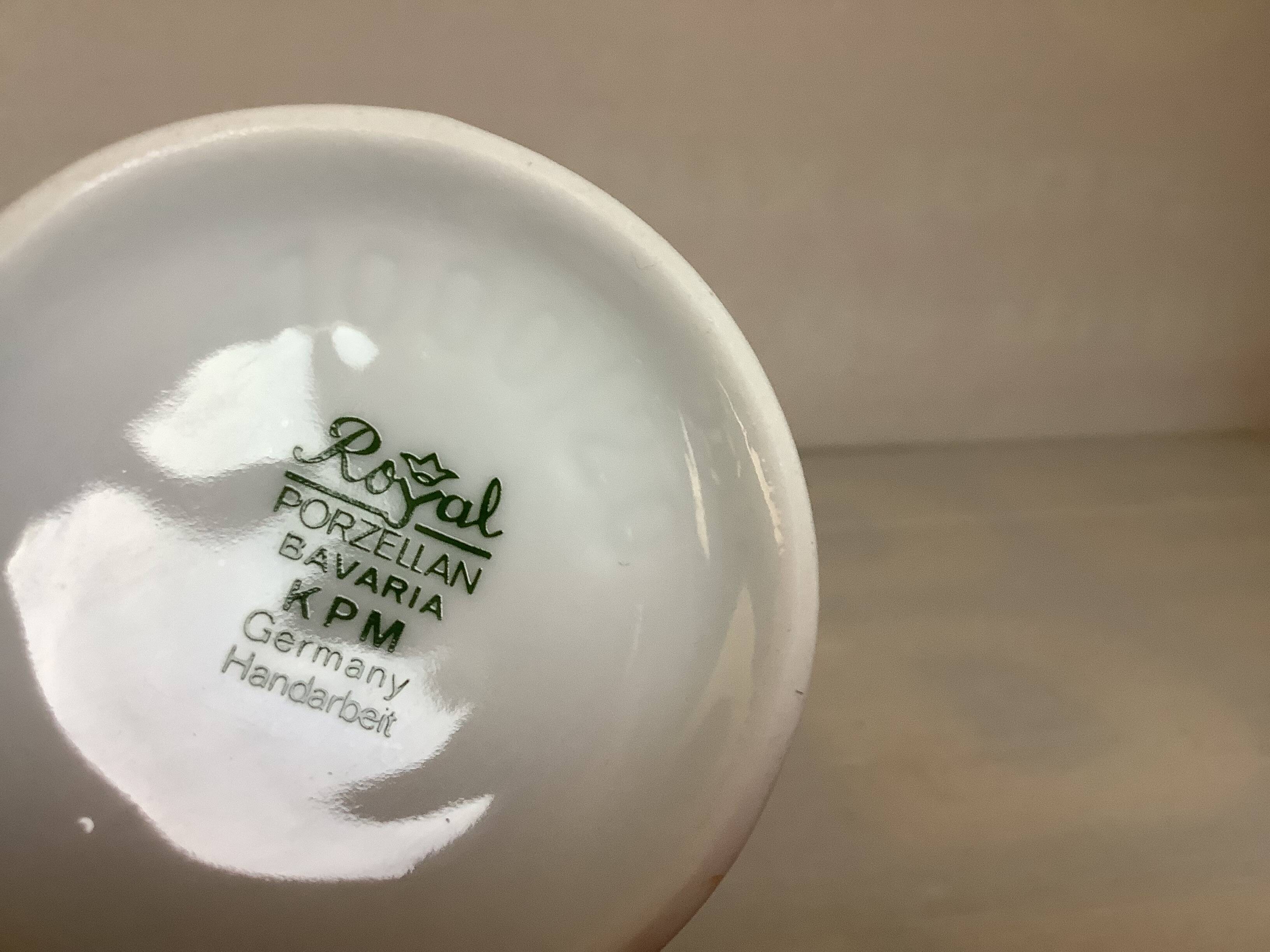 White vase KPM Bavaria Germany