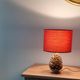 Old bronze pine cone lamp