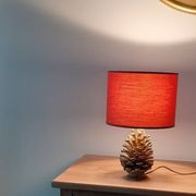 Lampe pomme de pin en bronze ancienne