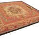Handmade European Vintage Aubusson Kilim 303 cm x 331 cm
