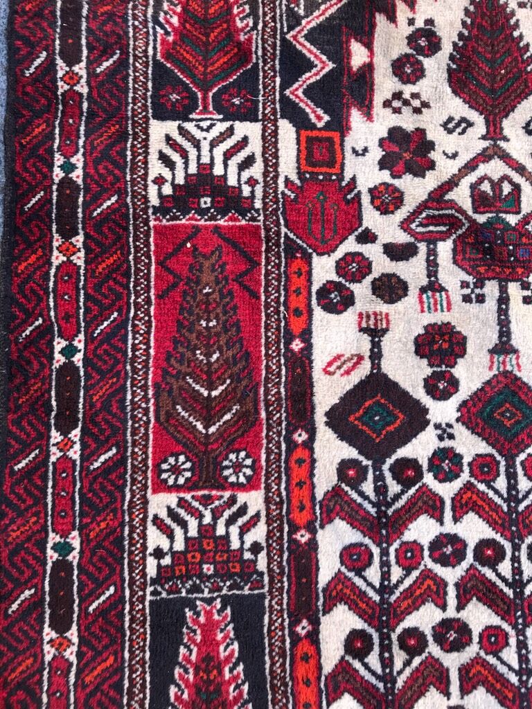 Tapis ancien beloutch afghan 102x187cm