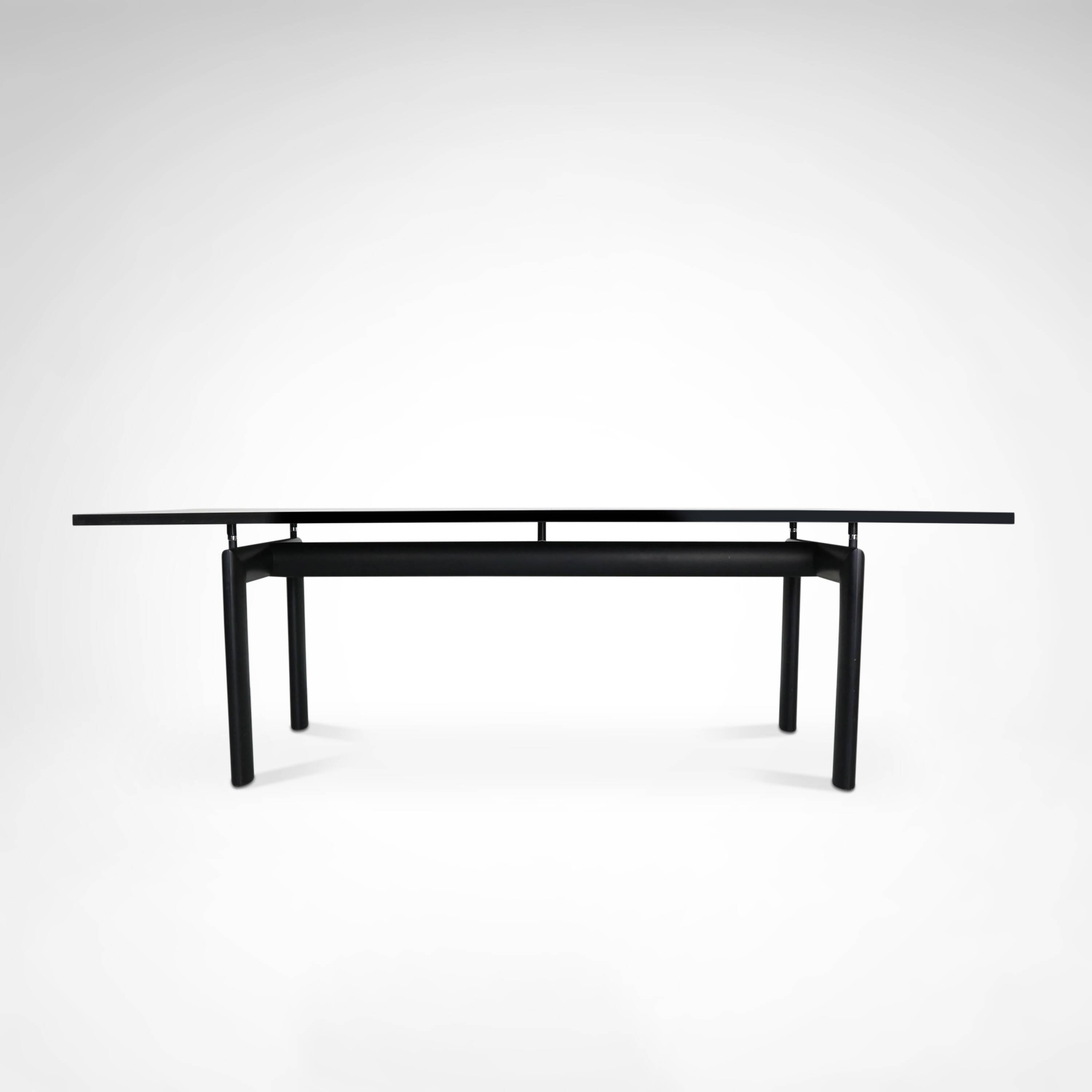 Early LC6 steel and wood dining table by Le Corbusier et al. for Cassina
