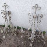 Pair of candlestick wall lights