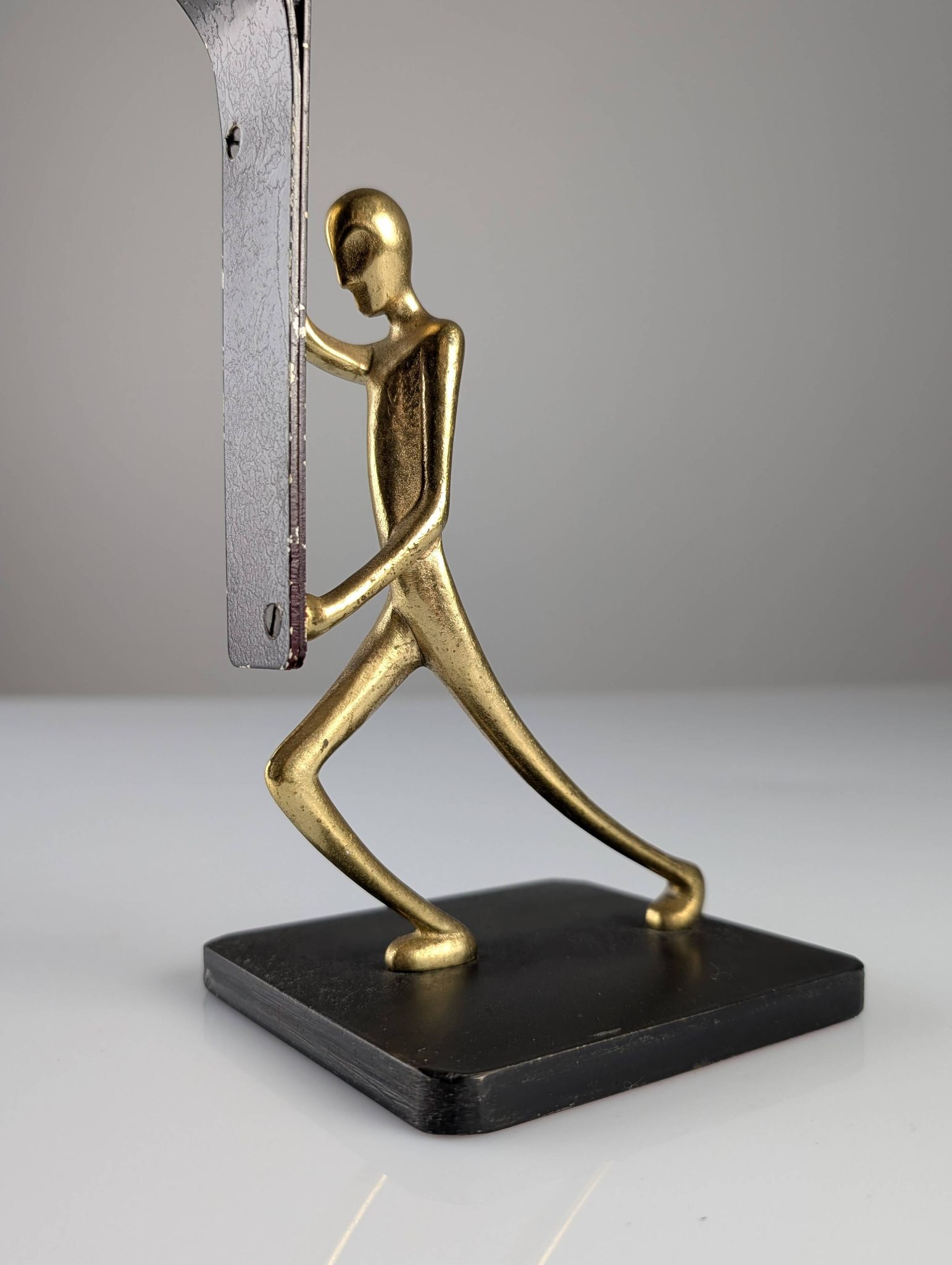 Art Deco Bronze Candelabra Pair by Karl Hagenauer, 1930s