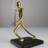 Art Deco Bronze Candelabra Pair by Karl Hagenauer, 1930s