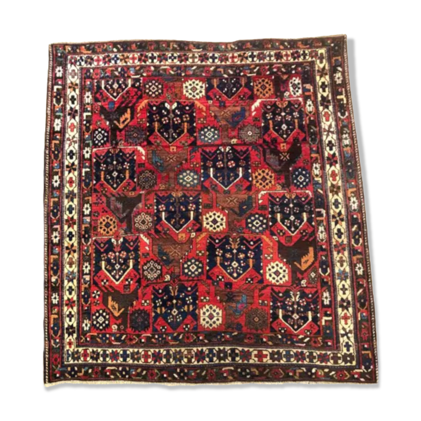 Persian tribal carpet afchar circa 1960 142x158cm