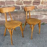 Pair of chairs bistrot banana model 1950s