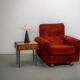Italian Mohair armchair. Circa 1950