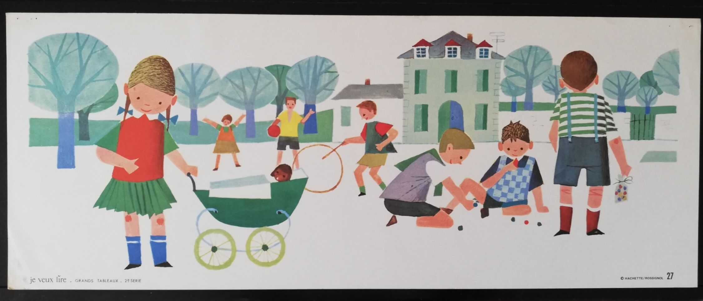 School poster 1960s Hachette-Rossignol