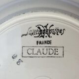 Set 10 plates Claude de Sarreguemines 1930