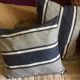Coussin en toile à matelas ancienne