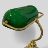 Notary and banker's lamp in green opaline