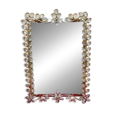 Gold metal bathroom mirror