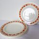 4 assiettes plates en terre de fer des Salins modèle Lucette 210802