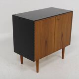 Scandinavian chest of drawers in teak and skai, Sweden, 1960