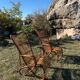 Rattan armchairs