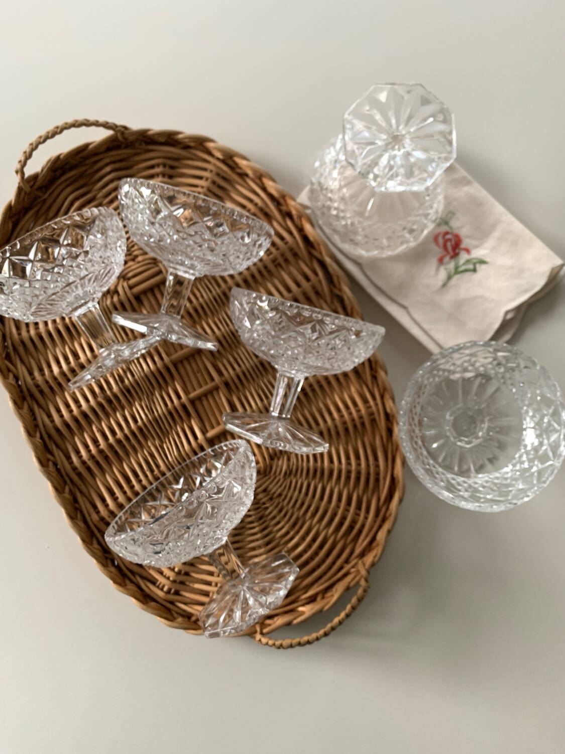 Crystal dessert cups