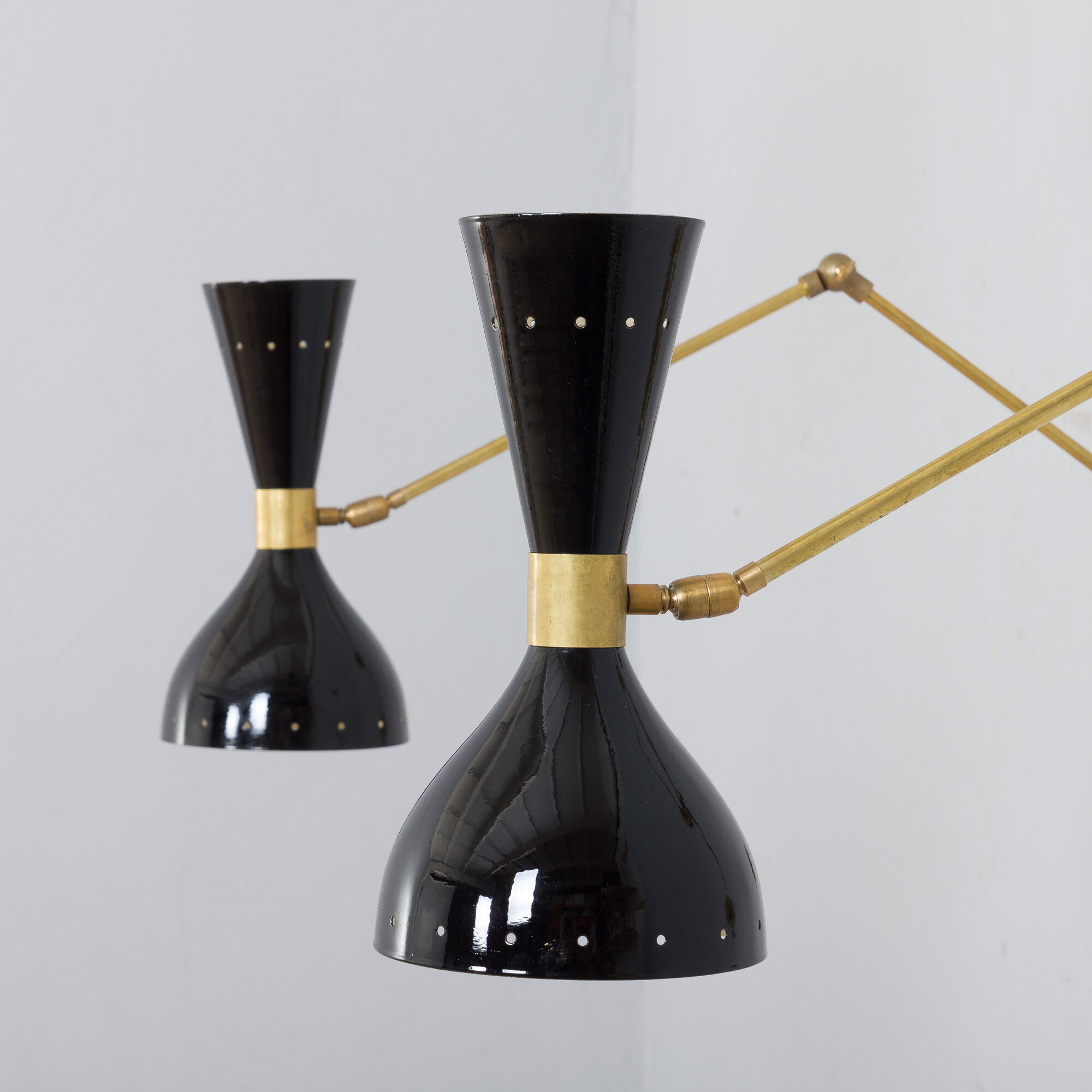 Set of 2 Italian sconces adjustable wall lamps