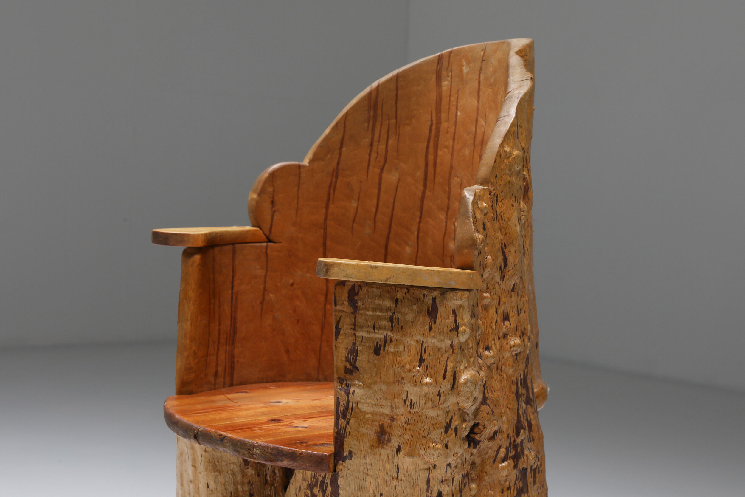 Wabi-Sabi organic wooden chair - 1830's