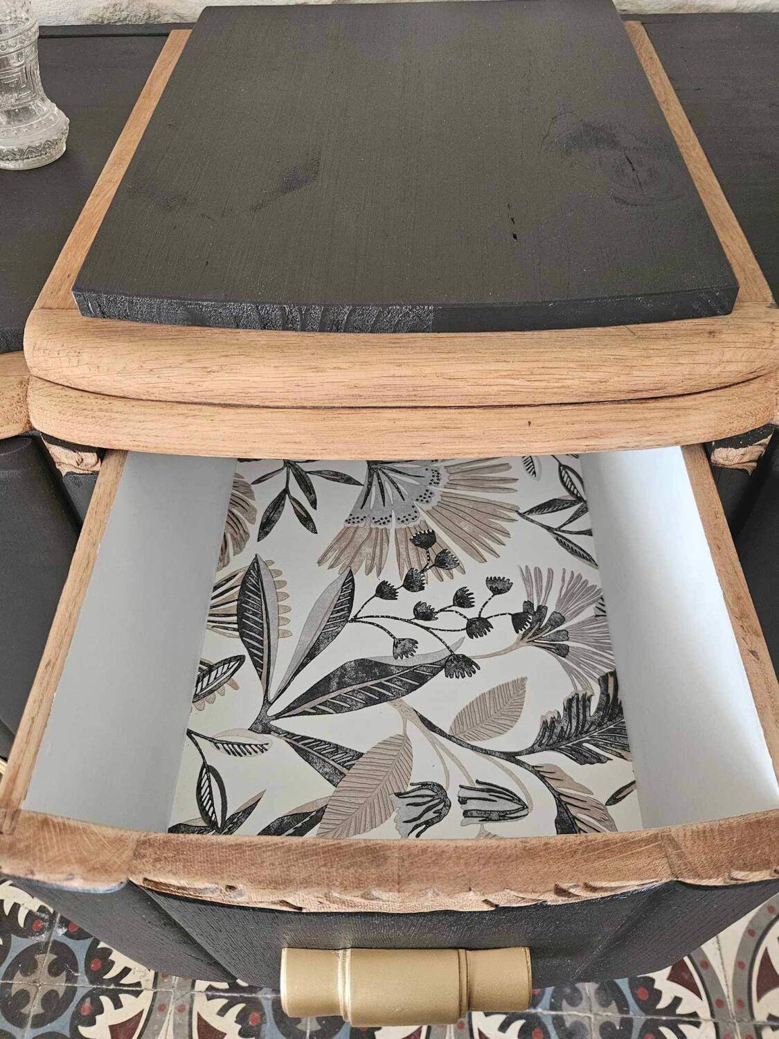 Black art deco sideboard