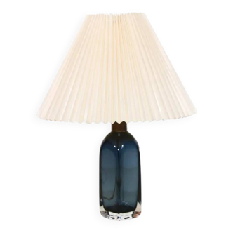 Blue crystal table lamp by Carl Fagerlund for Orrefors model RD1406