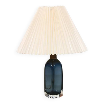 Lampe de table en cristal bleu de Carl Fagerlund pour Orrefors, modèle RD1406