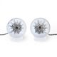 Murano glass table lamps with gold leaf inclusions, 1970s, set of 2.