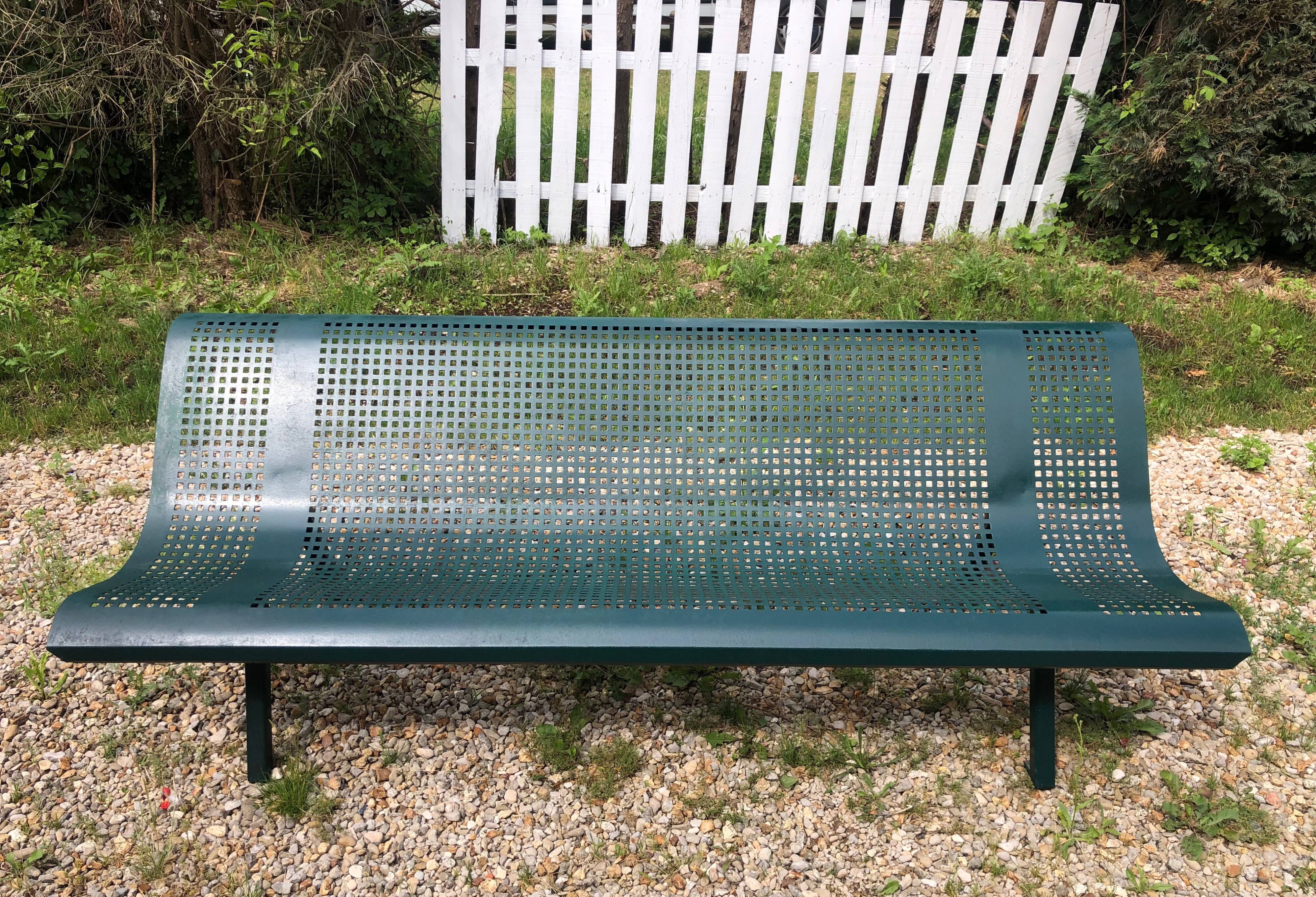Parisian public garden bench 1950's