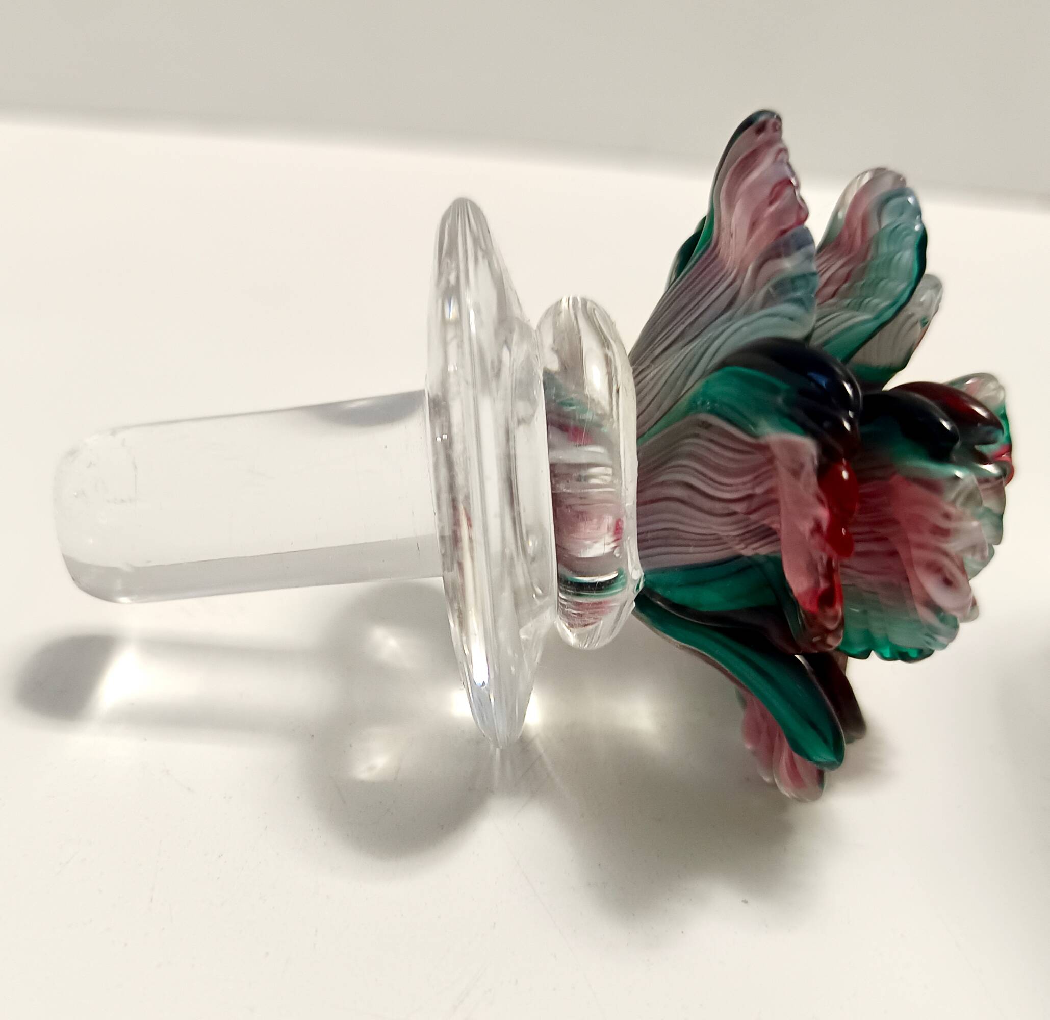 Transparent Murano Glass Decanter Bottle by Carlo Moretti, Italy