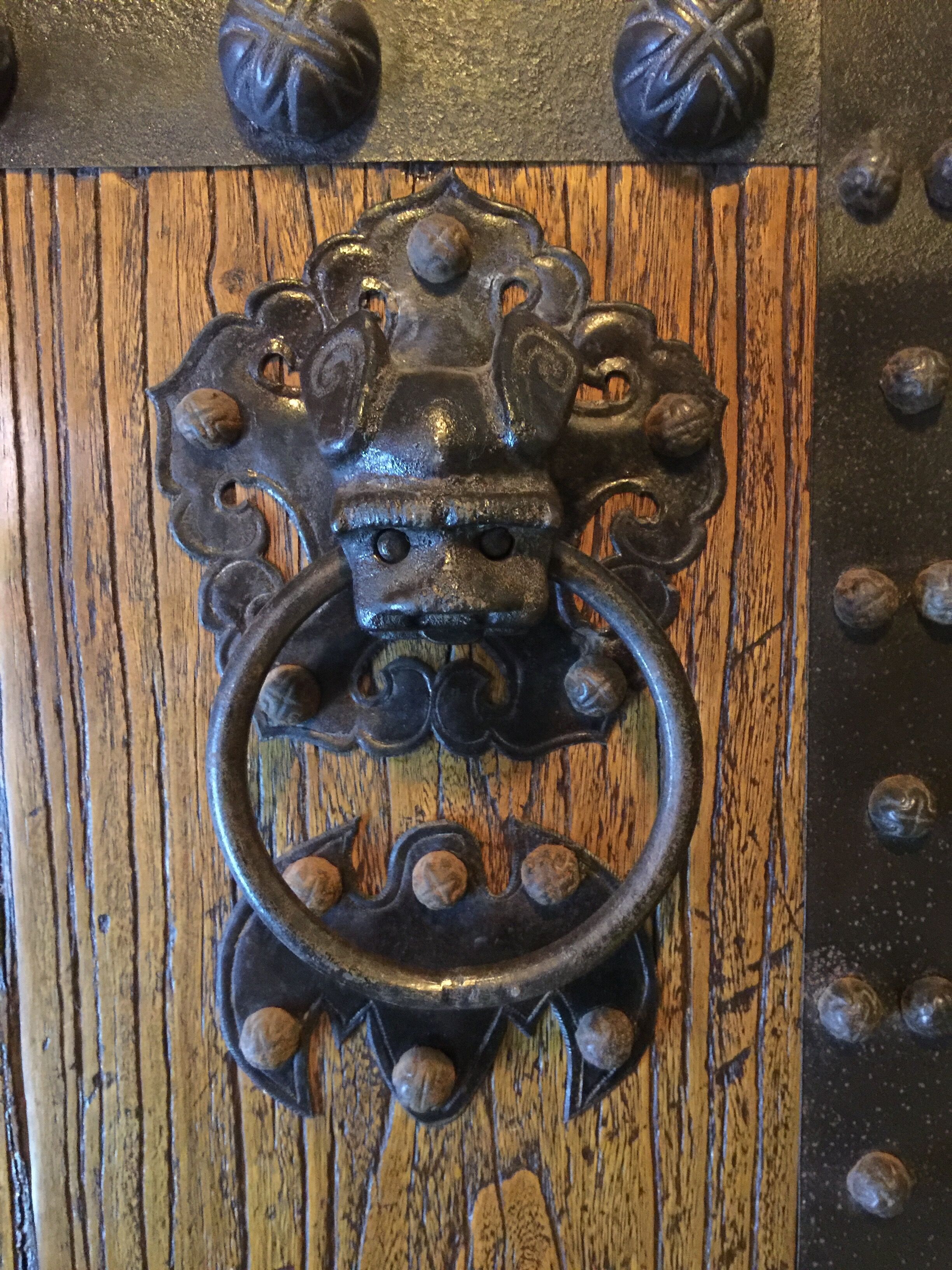 Of entry door Vietnamese Chinese wooden massif beginning of the 20 th