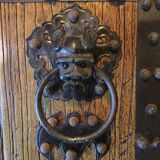 Of entry door Vietnamese Chinese wooden massif beginning of the 20 th