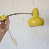 Space Age style lamp / Vintage yellow bookshelf light / Mid-century modern