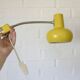 Space Age style lamp / Vintage yellow bookshelf light / Mid-century modern