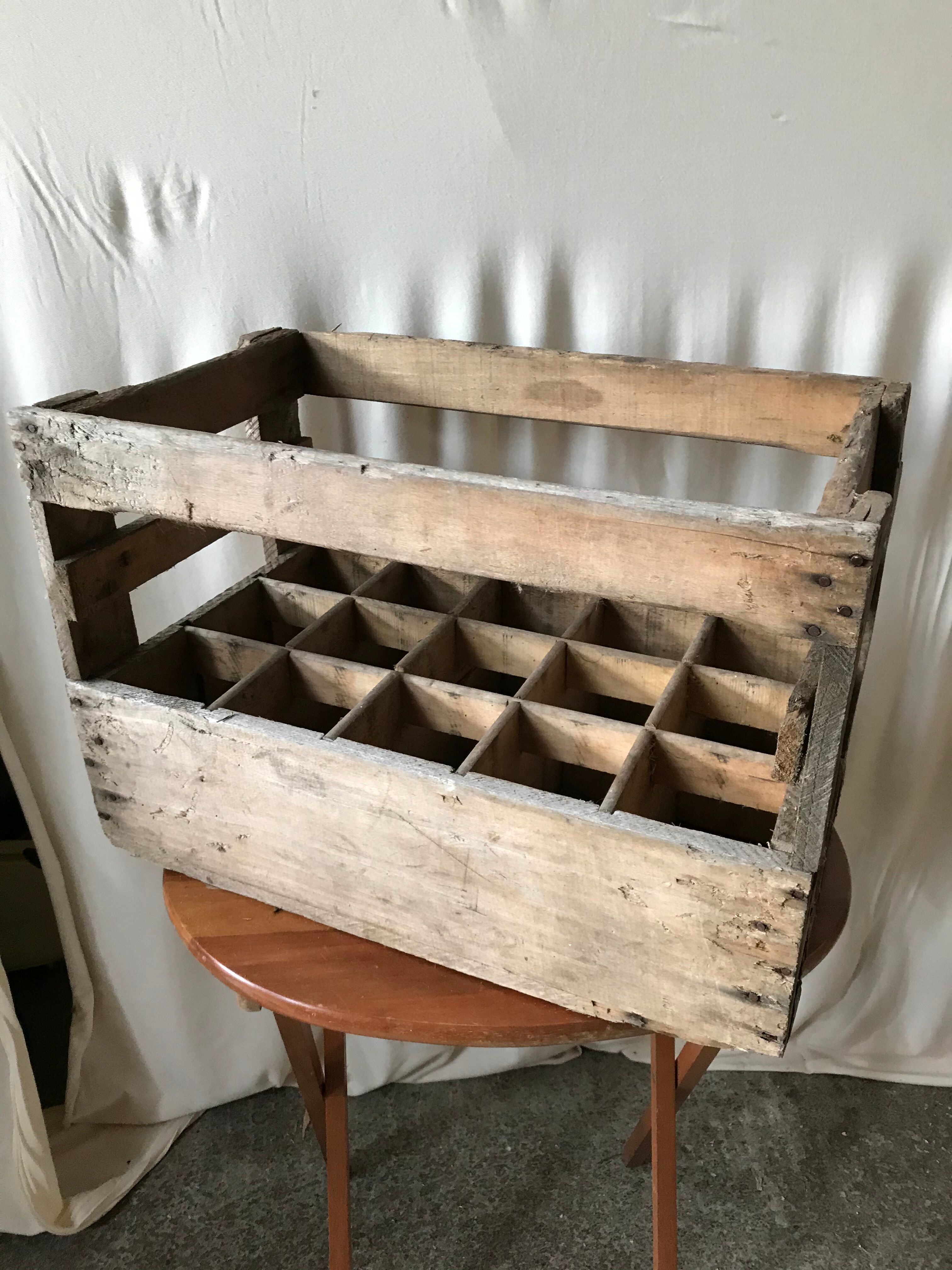 Former caisse casier box bottle holder nicolas 58 deco 15 vintage locations