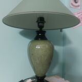 Living room lamp to pose, green ceramic foot