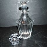 BACCARAT Carafe à liqueur ancienne en cristal taillé à côtes plates 1840
