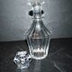 BACCARAT Antique liqueur carafe in cut crystal with flat ribs 1840