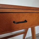 Vintage console desk with compass legs