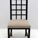 Four Black Lacquered High Back Chairs, 1979