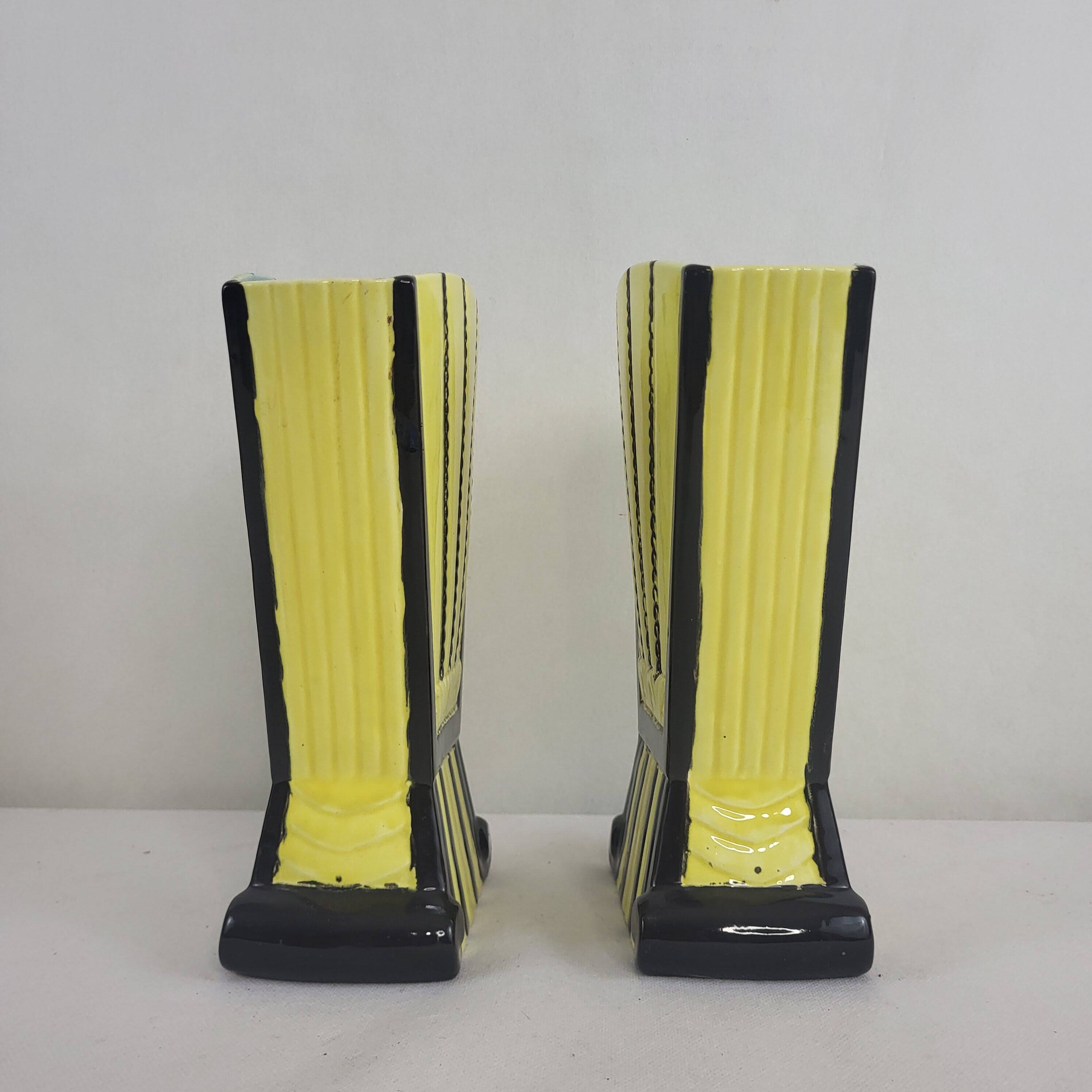 Pair of ceramic vases, early 20th century