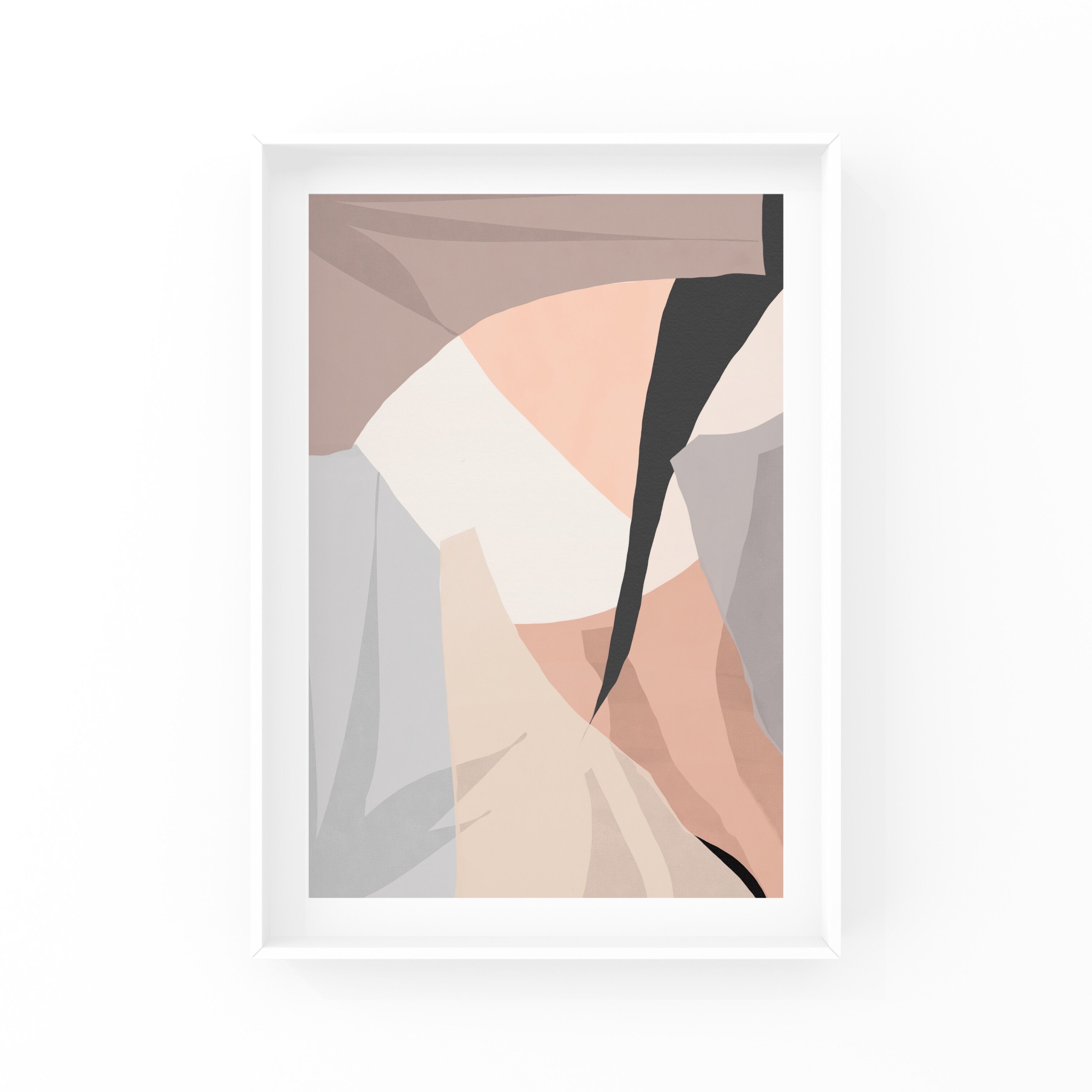 Feuilles impression abstraite