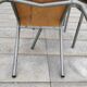 Lot de trois chaises d'école vintage