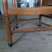 Large straw armchair