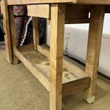Old wooden craft workbench