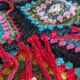 Rare! Handmade bohemian patchwork crochet blanket