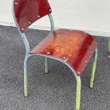 Small designer children's desk and its vintage chair